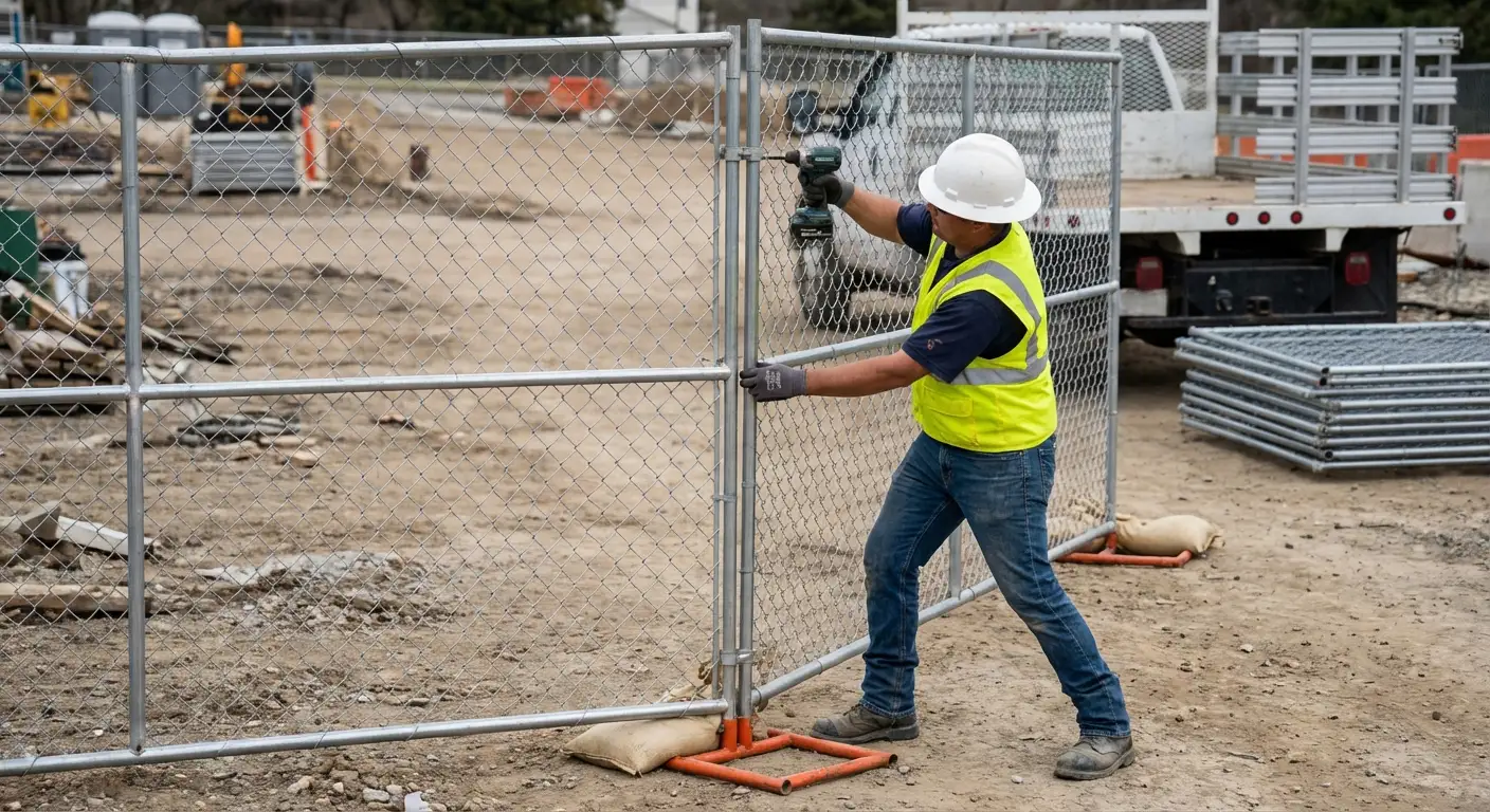 Modular fence reconfiguration system in action in Bonita Springs, FL