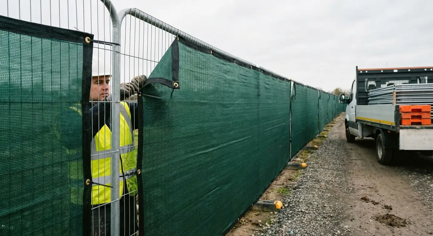 High security temporary fencing perimeter in Bonita Springs, FL
