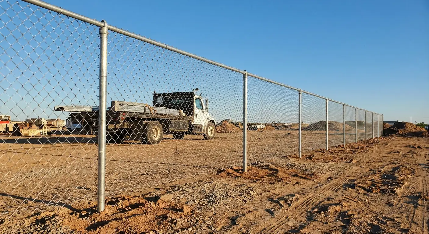 Wind-rated temporary fencing site in Bonita Springs, FL