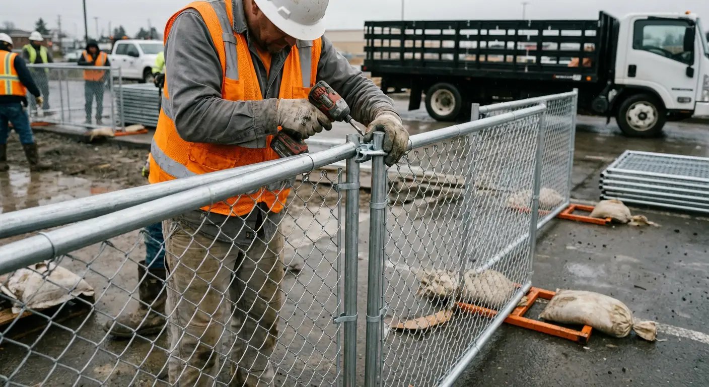 Physical security fencing for site investigation in Bonita Springs, FL