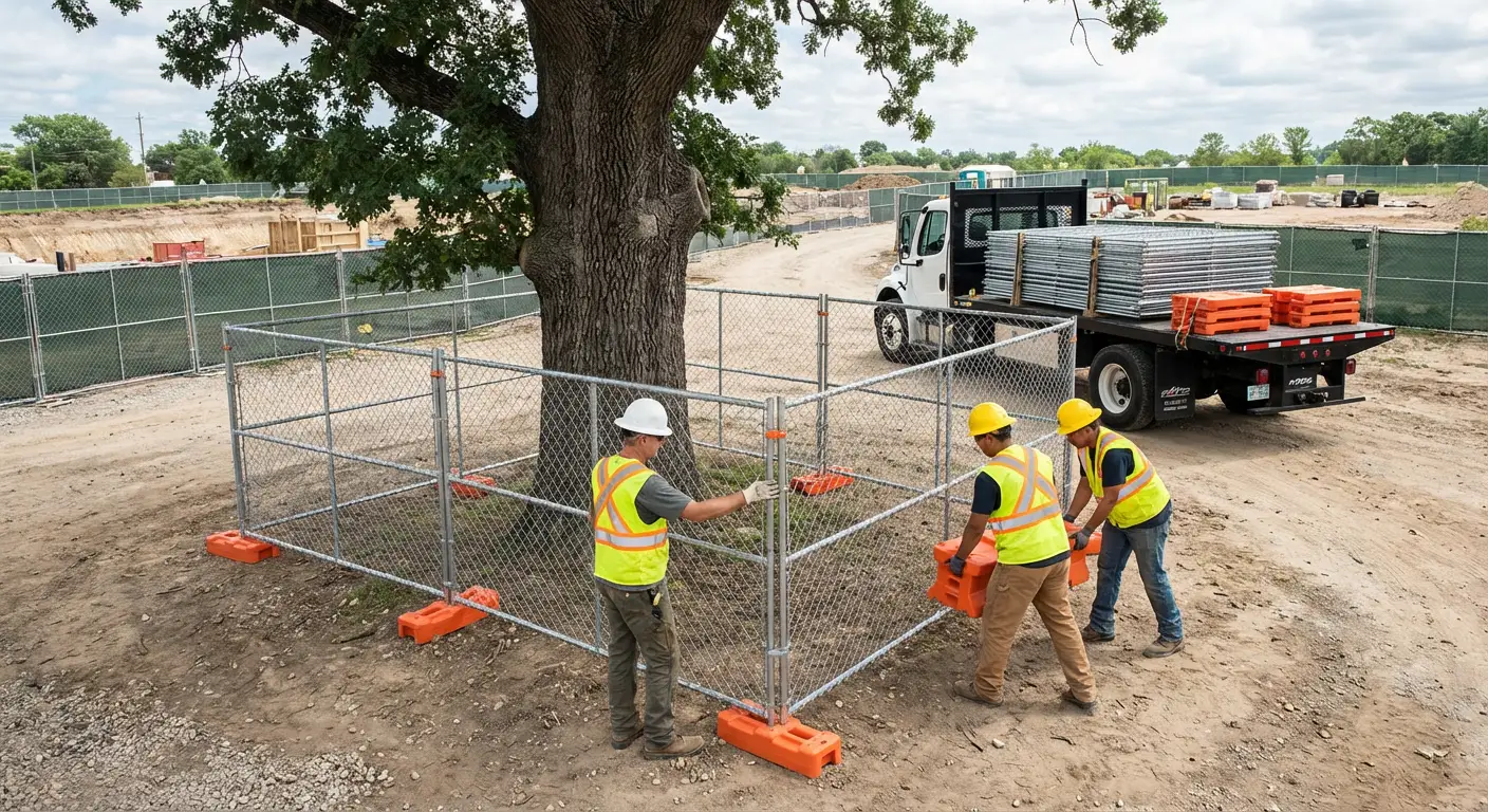 Temporary gate rental and secure perimeter fencing in Bonita Springs, FL
