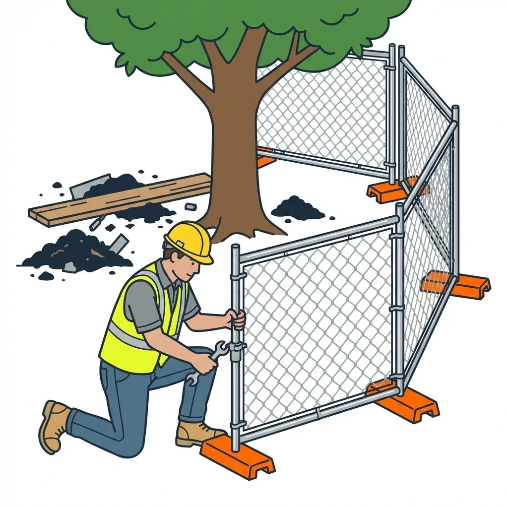 Infographic detailing common tree protection violations and prevention in Bonita Springs, FL